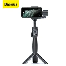 Baseus selfie vara bluetooth 3-axis handheld cardan estabilizador suporte ao ar livre com foco pull & zoom smartphone selfie vara tripé