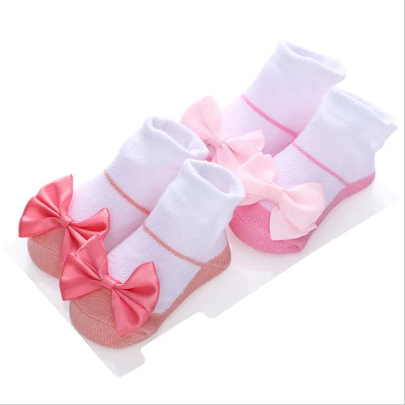 2 пары/партия, кружевные детские носки, носки принцессы для новорожденных с оборками, мягкие хлопковые носки для девочек, для новорожденных, подарок с бантом, модные комплекты с цветочным принтом