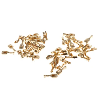 

Male Female Connectors Wires Spade Accessories Terminals Brass Set Kit 100pcs