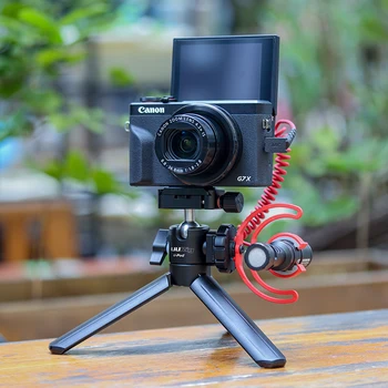 

UURig U-Pod Vlog Camera Tripod Metal Acra Quick Release Plate Mini Tabletop Holder Stand Microphone Cold Shoe Mount Adapter