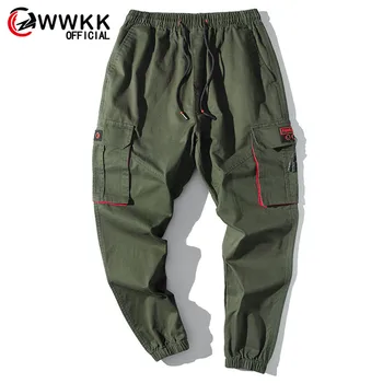 

Men's Wide Leg Sports Loose Big Pockets Sweat Casual Comfortable Loose Drawstring Elastic Waist Male Capris Stretchy Jogge Pants