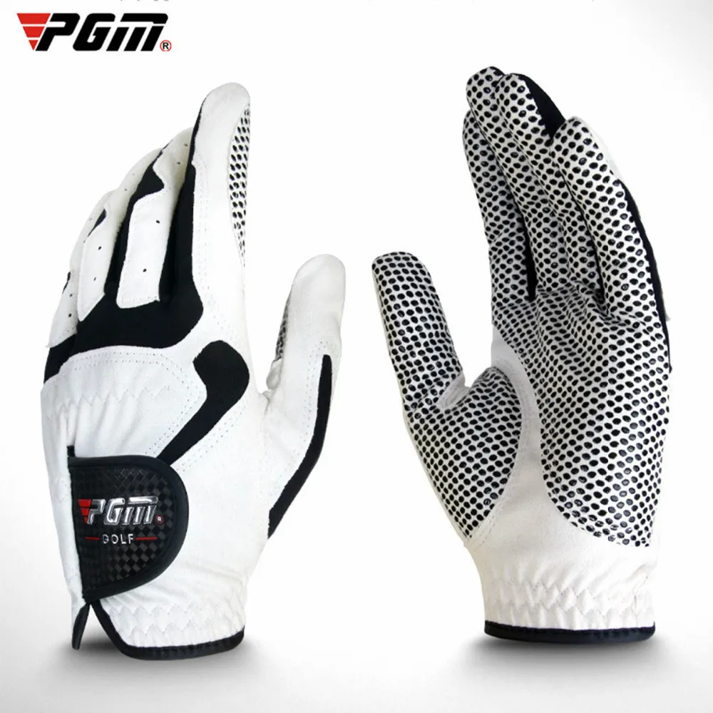 New 1pc PGM Men's Micro Fiber Soft Golf Gloves Left Hand Particles Breathable Sports Grip Anti-skidding Mittens ST017 2