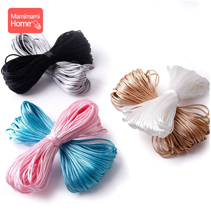 20M/Lot Nylon Rope DIY String Cord Accessary&Findings Baby Silicone Teething Bead Necklaces teething Bracelets Baby Teether Rop 3