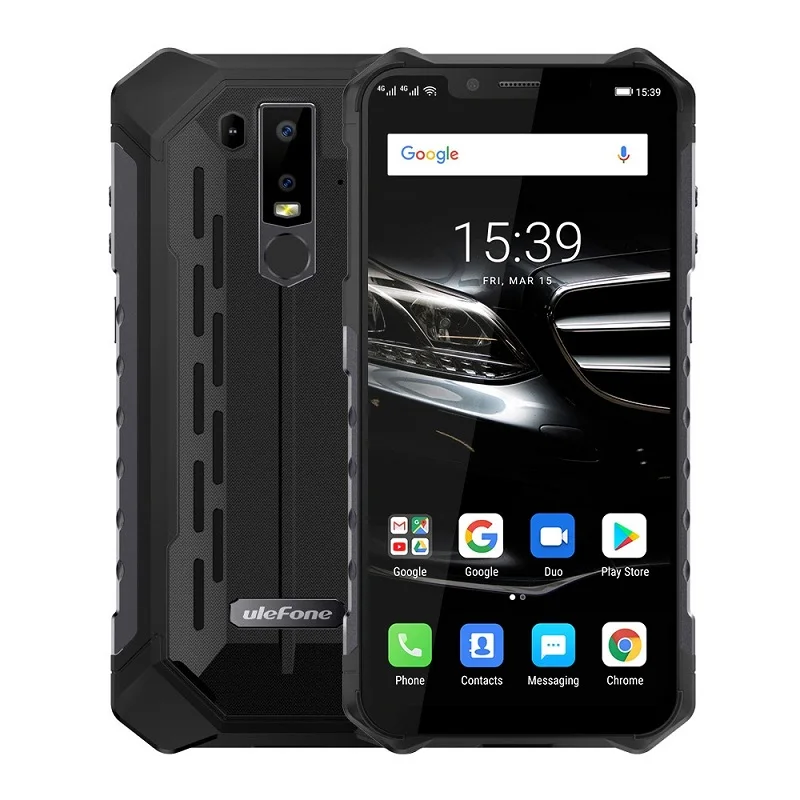 Ulefone Armor 6E мобильный телефон Android 9,0 6," HD Helio P70 Восьмиядерный 4 Гб+ 64 Гб NFC Face ID беспроводной зарядный смартфон - Цвет: Dark Grey