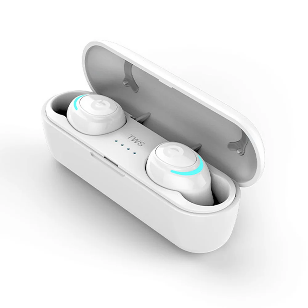 AIR01, TWS, Bluetooth, 5,0, настоящие беспроводные наушники, свободные руки, стерео, в ухо, спортивные наушники, гарнитура с микрофоном для iPhone, Android, бесплатно, Sp - Цвет: White