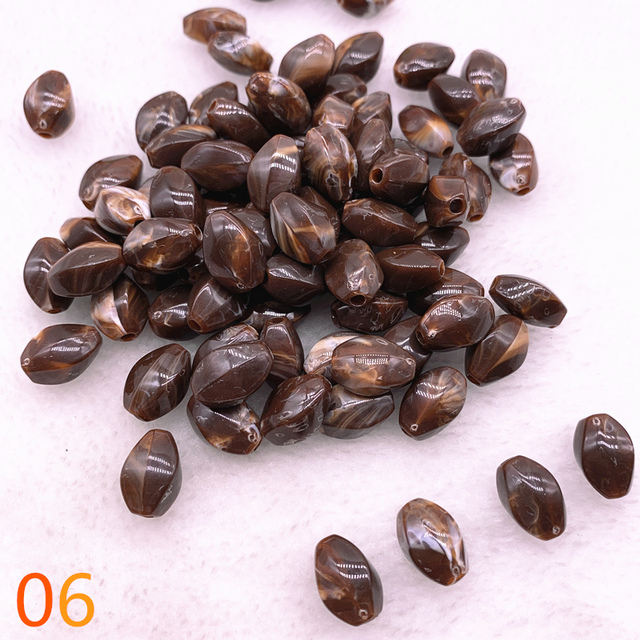 oval shape Acrylic Beads Spacer Loose Beads For Jewelry Making DIY Bracelet