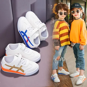

Kids Leather Casual Shoes for Girl Flats Spring Autumn Breathable Toddler Boys Sport Running Shoes Loafers Fashion Children
