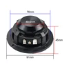 GHXAMP 3 inch Car Midrange Speaker Wool Basin hexagonal net 91 aluminum basin frame Full Range speaker with Cover 6