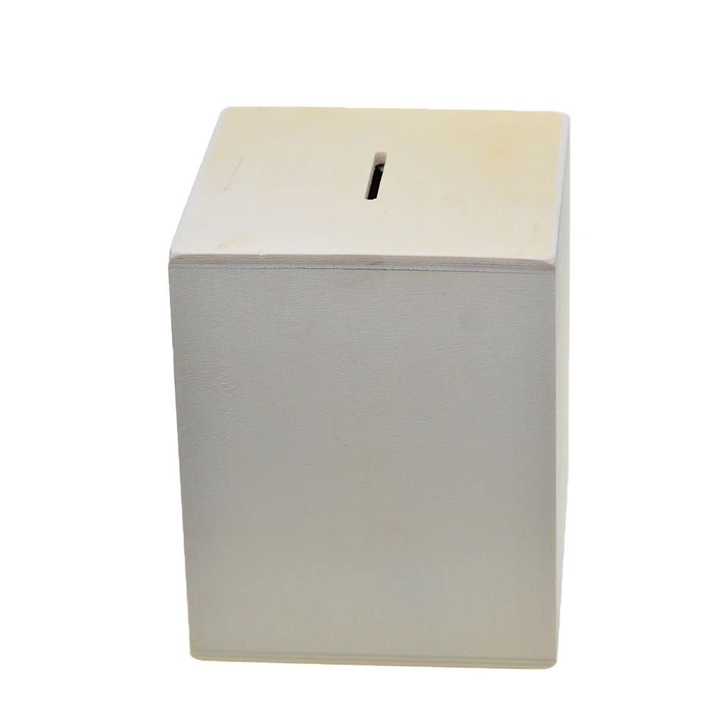 Wooden Piggy Bank Safe Money Box Savings Handmade Coin Bank Savings Money Coin Box Great Gift Toy for Children and Adults Gift