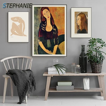 Preise Berühmte Abstrakte Modigliani Abbildung Leinwand Malerei Matisse Nackte Frau Poster Picasso Wand Kunst Bild Wohnzimmer Tableaux Salon