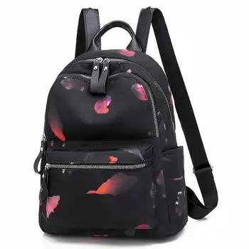 

Oxford Cloth Both Shoulders Package Woman 2019 All-match Tide Canvas Backpack School Wind A Bag Will Capacity