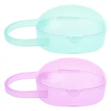 Контейнер для детских сосок портативный чехол для переноски Прорезыватель органайзер для хранения пластиковых пустышек чехол прозрачный мини-Чехол
