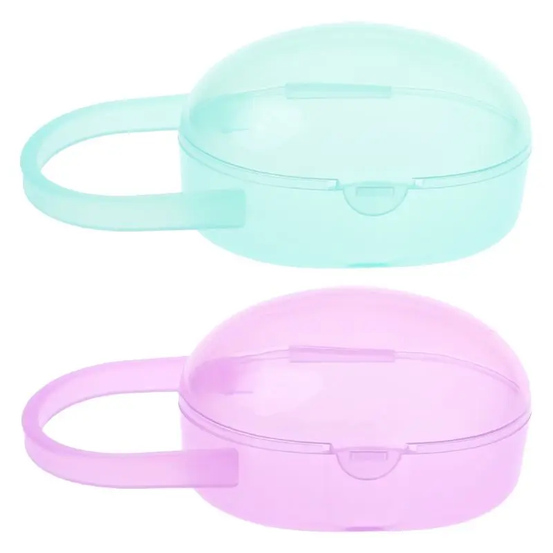

Baby Nipple Container Box Portable Carry Cases Teether Storage Organizer Plastic Pacifier Soother Case Mini Transparent Cover