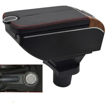 

For colt Armrest Box Double doors open 7USB interface Centre Console Storage Box Arm Rest Car accessories armrests