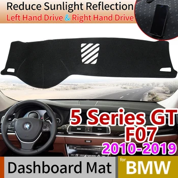 

for BMW 5 Series GT F07 2010~2019 Anti-Slip Anti-UV Mat Dashboard Cover Pad Dashmat Protect Carpet Accessories 528i 535i 550i
