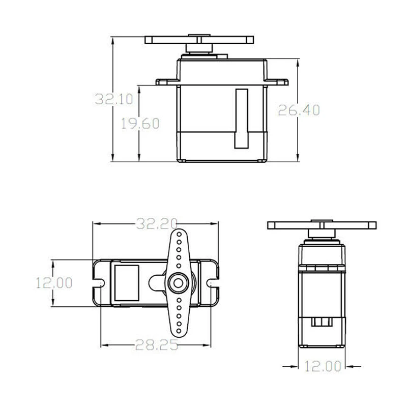 Цифровой сервопривод K power DMC809 без сердечника 3 8 кг/450 сек для вертолета RC H|Детали и