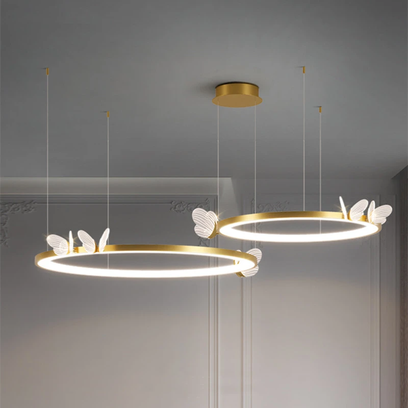 Acrylic and gold pendant light Clearance