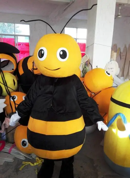 

Yellow Bee Mascot Costume Suits Cosplay Party Game Dress Outfits Clothing Advertising Carnival Halloween Xmas Easter Festival