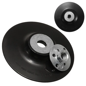 

5 Inch 125mm M14 Thread Backing Pad ABS Plastic Back Pad Round Grinding Discs For Angle Grinder Sanding Sander