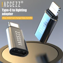 !ACCEZZ For iPhone OTG Adapter Lighting to Type C Female For iPhone 11 Pro X USB C Cable Converter Charging Data Sync Connector