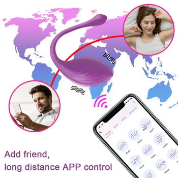 Bluetooths Vibrator for Women Wireless APP Remote Control Vibrator Wear Vibrating Panties Love egg Sex Toys for Couple 2