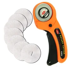 45mm cortador rotativo de couro ferramenta corte tecido cortador circular lâmina diy retalhos costura estofando ajuste olfa corte
