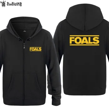

Zipper Hoodies Men FOALS Music Rock Mens Hoodie Hip Hop Fleece Long Sleeve Men's Jacket Sweatshirt Oversized Coat Homens Moleton
