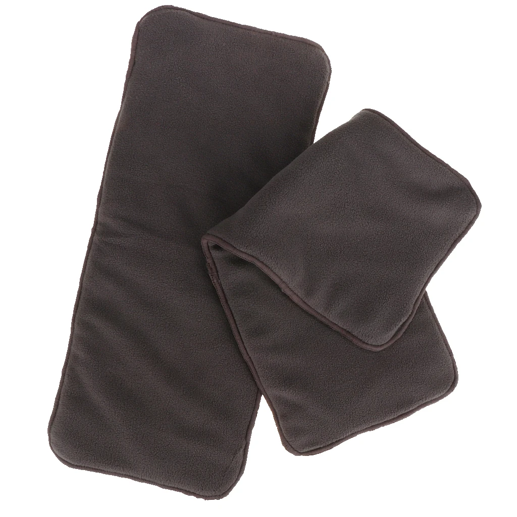 Hybrid Cloth Diaper - 5 Layers Reusable Charcoal Bamboo Cloth Diaper Inserts Liners, Pack Of 2 Pieces