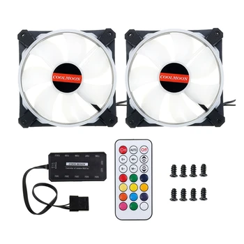 

2Pcs Rgb Fans Go Subwoofer PC Computer Gaming 16 Million Colors