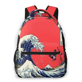 

Kanagawa Hokusai New Pattern knapsack fate Grand Order Teens Books Backpack