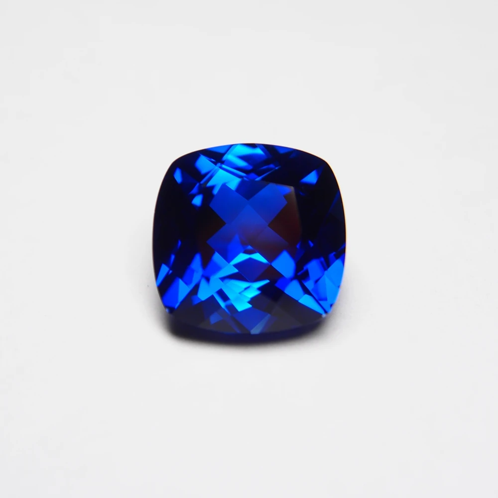 5A сапфир драгоценный камень 34# корунд Подушка огранка Синий сапфир камень для модных ювелирных изделий