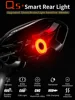 ROCKBROS Smart Bicycle Brake Rear Light Auto Sensing Light Rainproof LED Cycling Taillight USB Rechargeable Road Bike Tail Light ► Photo 2/6