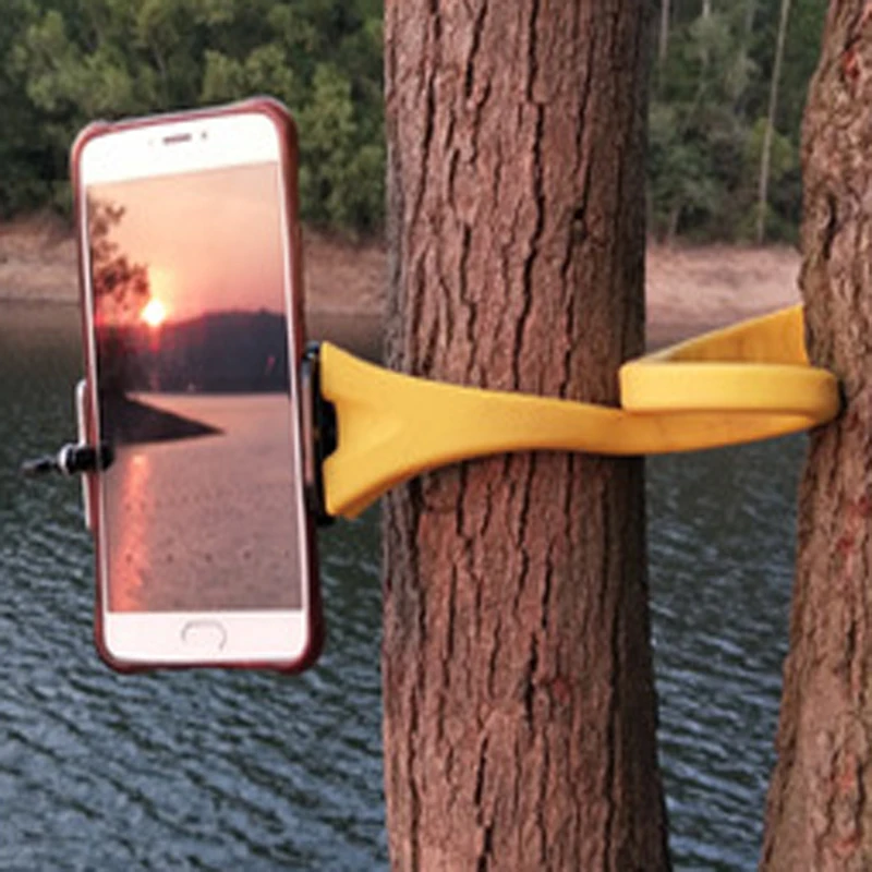 Гибкий штатив для камеры Осьминог банан с зажимом и GoPro Iphone Автомобильный
