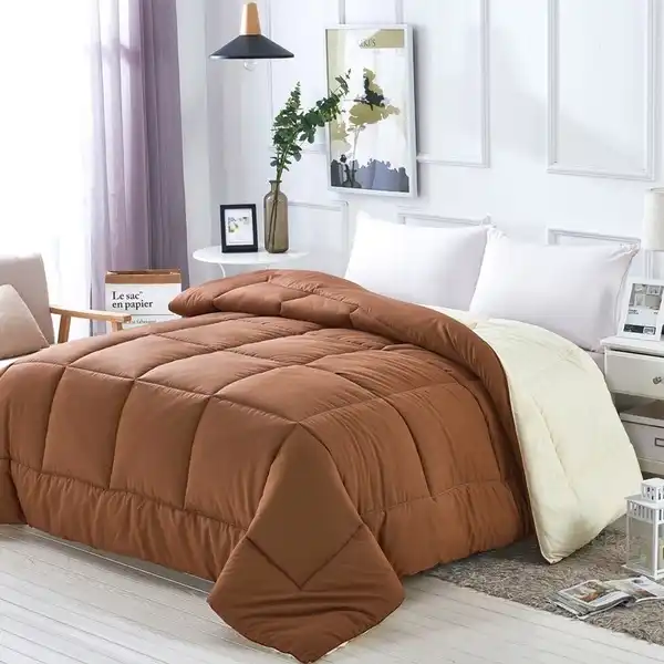 Super Soft Comforter Plush Reversible Duvet All Season Quilted