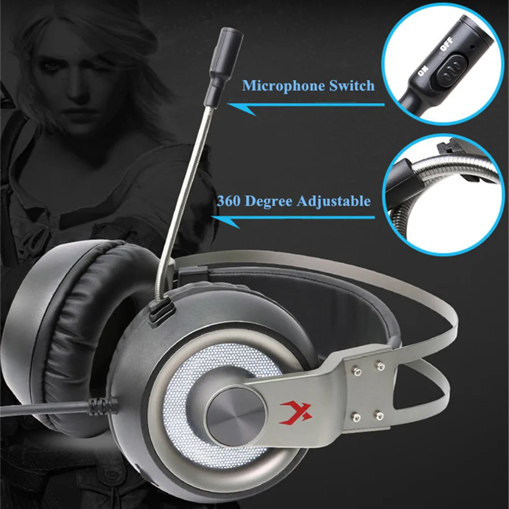 Xiberia K1 3 5 мм игровая гарнитура для PS4 Новый геймпад Xbox One USB 7 1 ПК Игровые наушники