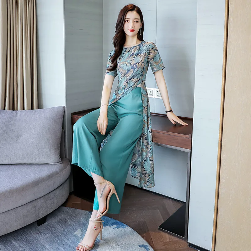 ao dai платье с цветочным принтом традиционная Восточная одежда вьетнамская одежда для женщин китайское платье Ципао платье - Цвет: color1