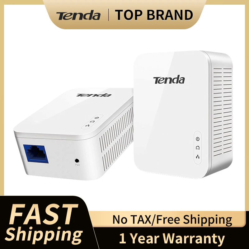 Tenda PH3 1000Mbps red Powerline adaptador AV1000 Ethernet PLC adaptador macho y jugar