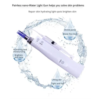 

Mini Electric Water Light Gun Skin Moisture Replenishing Instrument Remove Acne Shrink Pores Facial Beauty Skin Care Hydrating