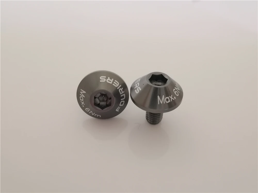 2pcs 10mm Gary Fouriers BN-M002 Алюминий сплав Полный ЧПУ, велосипедные бутылки для воды со бэдж болт 2 шт./компл. мульти Цвет велосипеда Запчасти - Цвет: 2pcs 10mm Gary