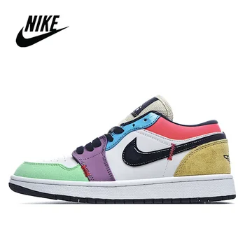 

2020 NEW Nike Air Jordan 1 Retro Low Original Men Shoes Comfortable Lightweight Women Basketball Shoes Sports Sneakers cw1140-1
