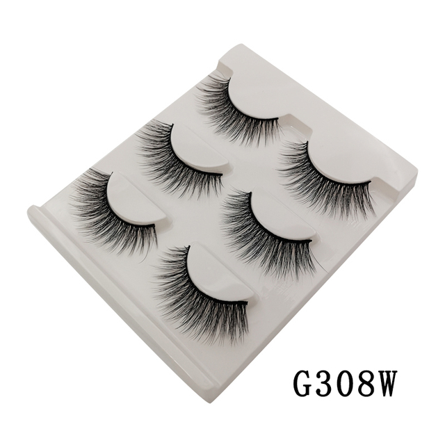 Pair 3D Mink Lashes Natural Eyelash Dramatic False Eyelashes Faux Cils Makeup Wholesale Fake Eyelash Extension maquiagem