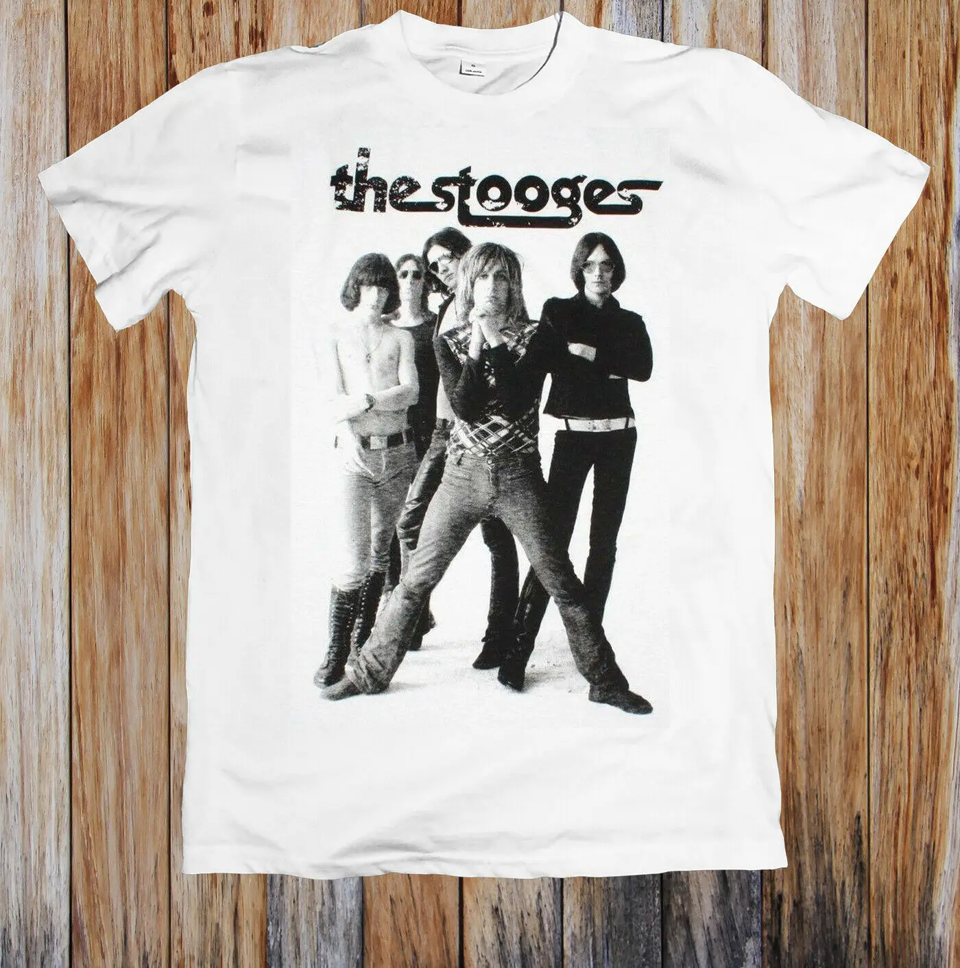 Футболка унисекс The Stooges Iggy Pop Proto в стиле ретро рок-группы модная футболка из 100%