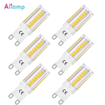 

G9 LED Light Bulb 5W 40W Halogen Bulbs Equivalent 3000K Warm White 400LM Energy Saving 360 Degree Beam Angle Non Dimmable 6Pack