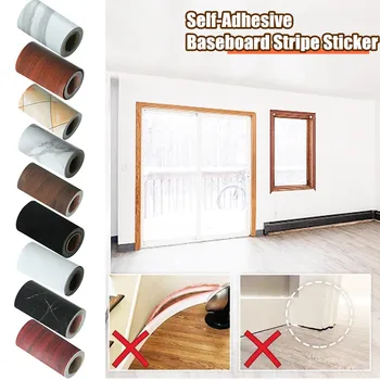 

Tile Stickers Parquet Self-adhesive Baseboard Wall Stickers Room Decor Corner Floor Tiles Decorative Tegel Stickers Wallpapers