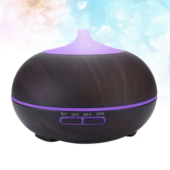 

1Pc 400ML Wood Grain Diffuser Ultrasonic Mute 7 Color Essential Oil Diffuser for Spa Office Bedroom Yoga