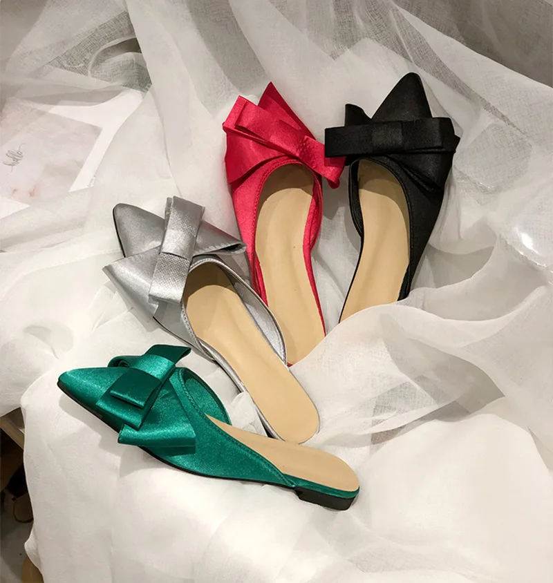 Casual Low-heeled Woman Flats Fashion Pointed Toe Slingbacks Lady Spring Footwear Comfortable Outdoor Female Slippers SE5049 (7)