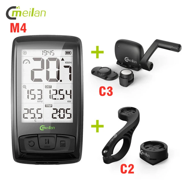 Garmin Heart Rate Monitor MEILAN M4 Wireless Bike Computer, ANT+