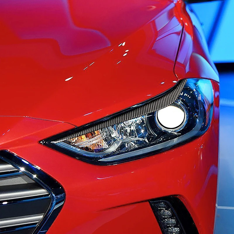 Карбоновые фары брови крышка отделка части для hyundai Elantra