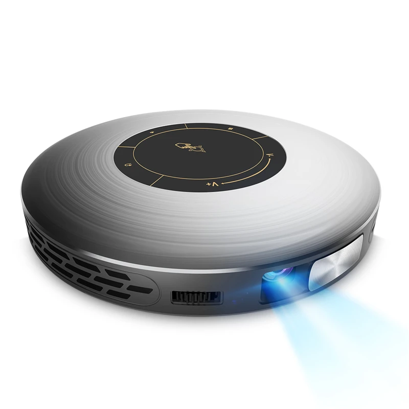DLP-проектор Wi-Fi Bluetooth-Совместимый телефон 1080p LED 50ANSI-люмен домашний кинотеатр