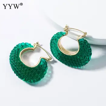 

Green/White Women Hanging Dangle Earrings Hollow Charming Jewelry Accessories Exquisite Bijoux Pendientes d'oreilles pour femmes